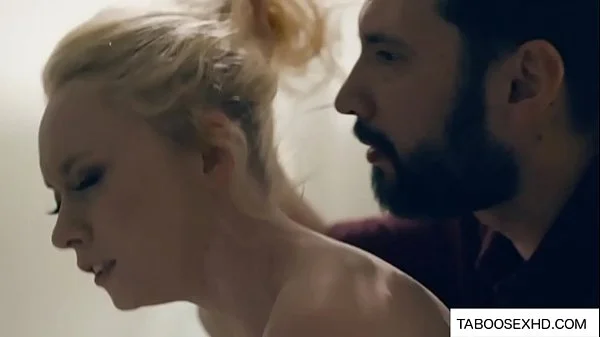 step Daughter get pounded hard while dad is watching videos