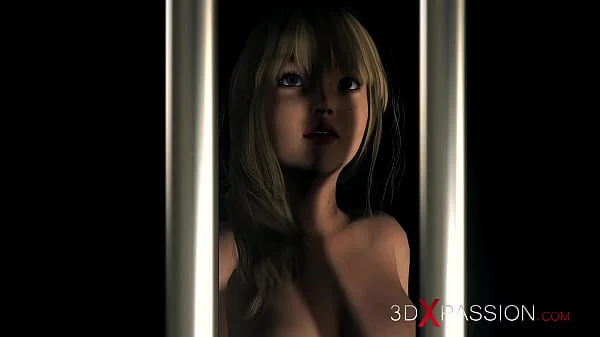 Confused nerdy girl captive gets fucked by big monsters in the dark dungeon videos