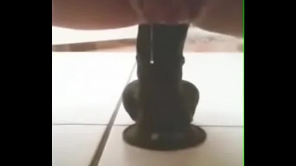 Black dildo vibration in the ass make pussy drool videos