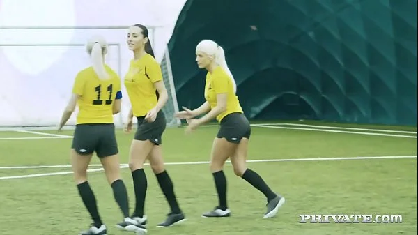 Private.com - Ana Rose & Cayla Lions Do Locker Room Orgy! videos