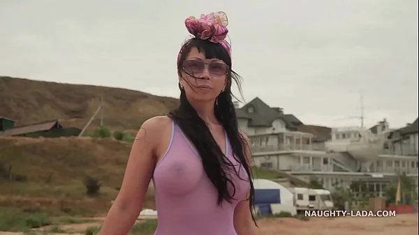 My one-piece transparent swimsuit make his... videos