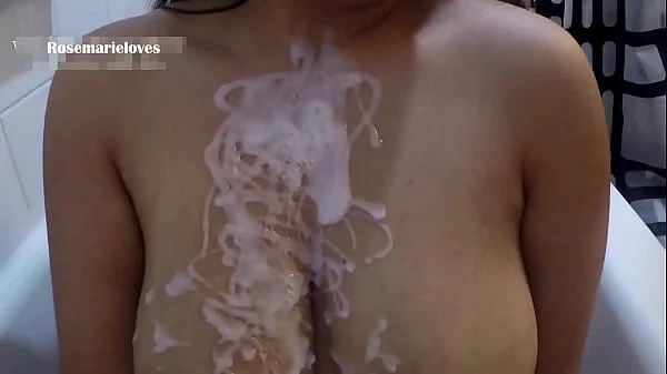 Pathetic needy step son needs help in the bath hand job cum on taboo. HD videos