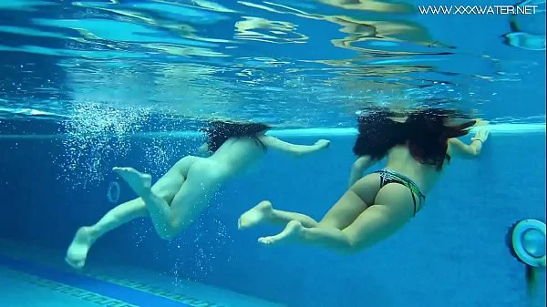 Hot Spanish and Russian teen in the pool naked videos