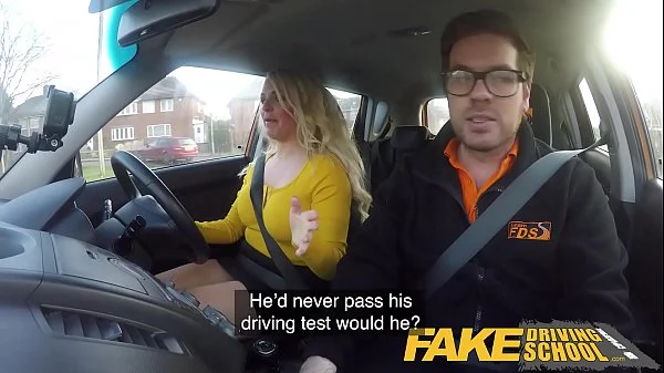 Fake Driving Louise Lee Riding the Instructors Cock videos