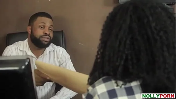 LEAVE MY OFFICE - Applicant Fucked Employer in the Office To Secure A Job - NOLLYPORN videos