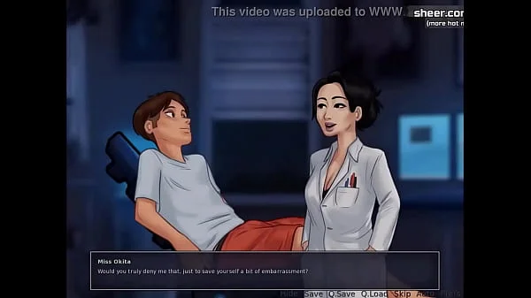 Hot sex with a mature lady and blowjob from a nurse l My sexiest gameplay moments l Summertime Saga[v018] l Part 12 videos