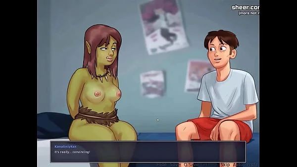 Gorgeous threesome with a horny milf l My sexiest gameplay moments l Summertime Saga[v0182] l Part 20 videos