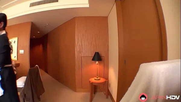 Japanese maid, Rei Kitajima was caught masturbating at work, uncensored videos