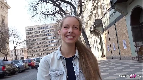 GERMAN SCOUT - CUTE TEEN KINUSKI TALK TO REAL LEG SHAKING ORGASM CASTING videos