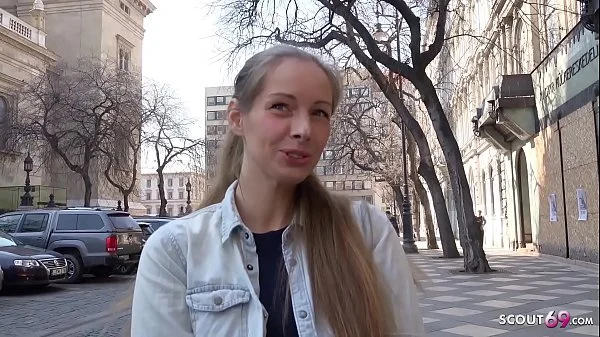 GERMAN SCOUT - CUTE TEEN KINUSKI TALK TO REAL LEG SHAKING ORGASM CASTING videos