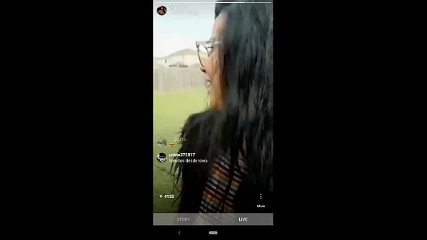 Husband surpirses IG influencer wife while she's live. Cums on her face. videos
