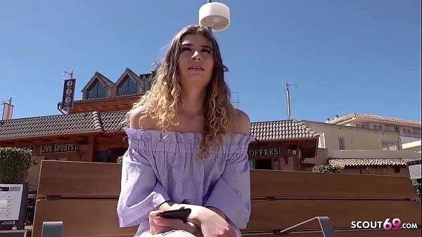 GERMAN SCOUT - Magaluf Urlauberin Candice für Geld am Strand gefickt bei Strassen Casting videos