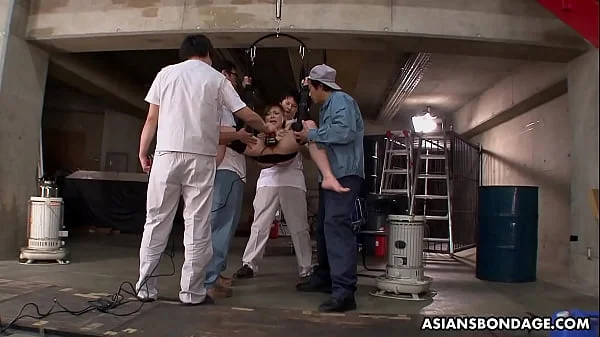 Lovely Asian reporter, Aiko Hirose had some fun while working videos