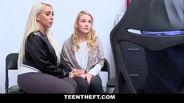 Blonde hotties taking a good fuck from behind by the LP Officers huge man meat! videos