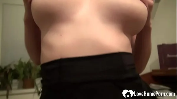 Busty girlfriend plays around with her pussy and big tits videos