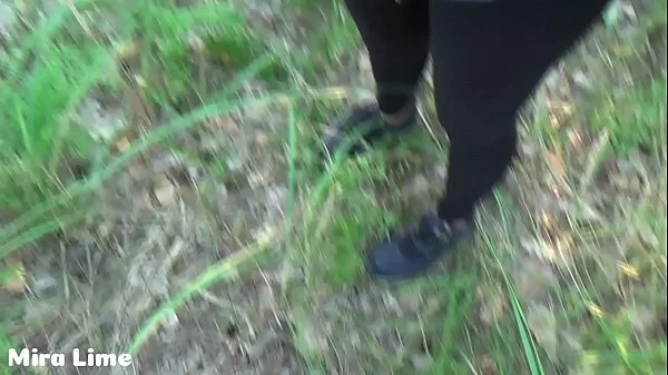We fucks in the forest while people does not see videos