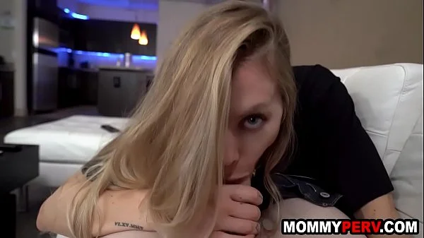 Nympho stepmom sucking stepson's dick because stepdad is away - fucked up stepfamily sex videos