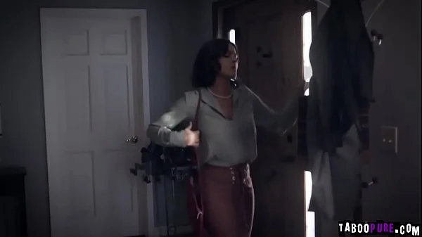 Paranoid Wife Krissy Lynn joins into a hot threesome then rides on top of her husbands long prick videos