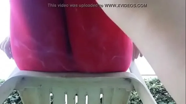 In a public garden I squirt inside my yoga pants don't make me make noise with this vibrator! videos