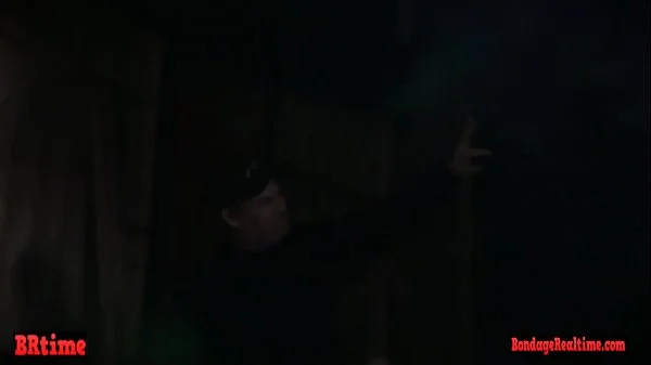 Vibrating machine sends bdsm babe to orgasm videos