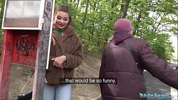Public Agent Anna Polina gets her perfect boobs out for a fucking videos