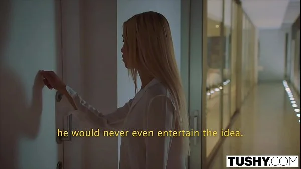 TUSHY Model has a crush on her manager and uses a butt plug to get his attention videos