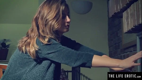 Horny girl's big tits jiggle as she fingers both holes at once videos