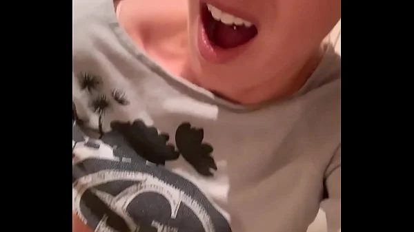 Horny in the restaurant! Fingered on the toilet to orgasm videos