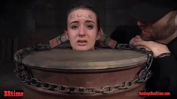 Gagged drooling brunette is dominated videos