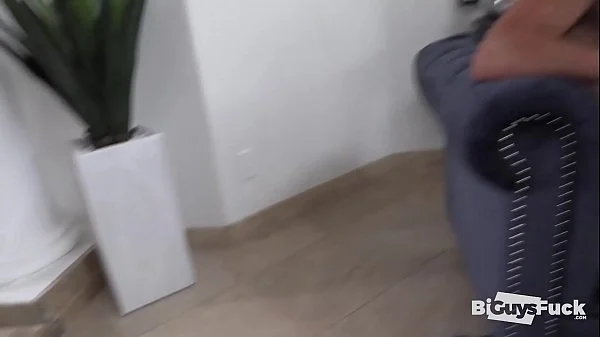 2 super attractive BI GUYS let a LATINA join in the fun. videos