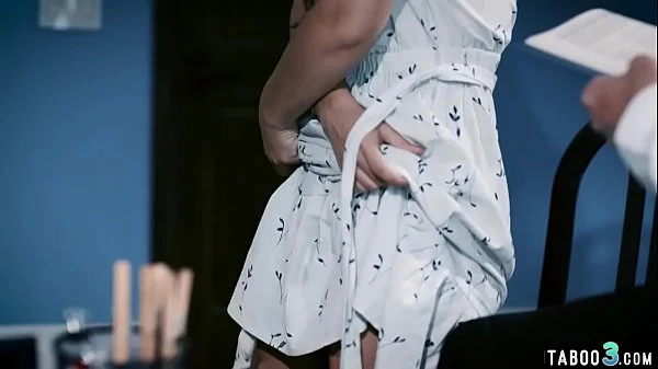 Corrupt bishop manipulates naive teen slut into fuck videos