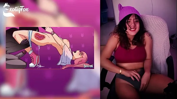 DERPIXON PARTY GAMES HENTAI REVIEW REACTION RATING - ExotiqFox Solo Gooner Girl Masturbation videos