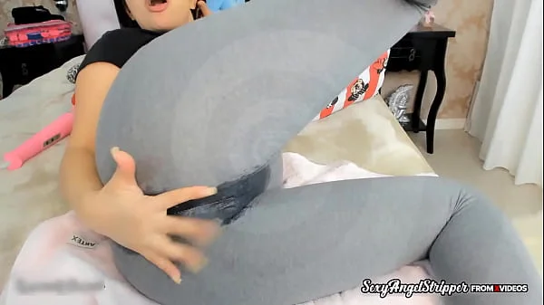 Hot Latina Girl Extreme creamy squirt in leggings - Voce Vai Gozar Juntinho comigo nesta Hipnose - Gozando na calca de suplex Hitachi - Lush videos