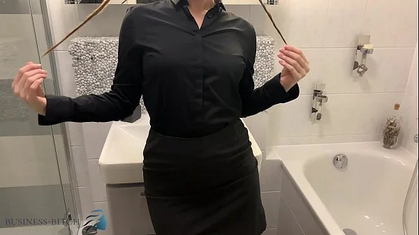 assistant undress herself after work and takes a sexy shower with pussy cleaning, Business Bitch videos