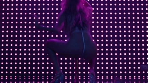 Jennifer Lopez stripping - HUSTLERS - highlights, ass, crotch, pole dance, legs spread, gyrating - JLo videos