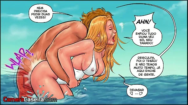 Fodeu a Loira na Praia com Gente Olhando - HQ As Patricinhas videos
