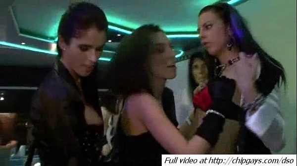 Horny boys and chicks in club videos