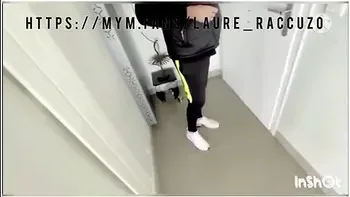 Laure Raccuzo - French Slut Empties The Pizza Delivery Mans Balls! 100% Real videos