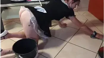 Pissing On French Maid And She Cleans It Up videos