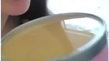 Nudist Crazy White Girl Only Fans Cam Slut Drinks Morning Coffee Lunatic videos