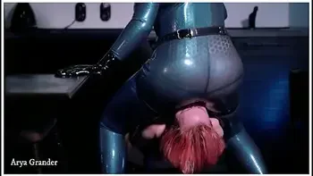 Strap-on Suck And Facesitting In Latex Catsuit Femdom Video videos