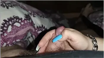 Handjob With Long Blue Nails *thick Cum videos