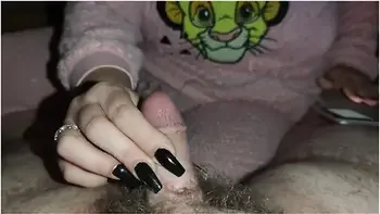 Humiliating Handjob From Girlfriend With Black Long Nails videos