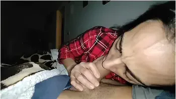 Wife In Pajamas Fucks A Friend In Silence While Her Husband Is In The Room videos