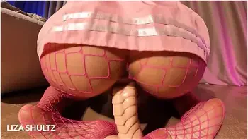 Hot Schoolgirl Rides A Dildo In A Miniskirt. Double Orgasm With Liza Shultz videos