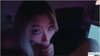 Sexy Asian Teen Raya Steele Massages My Cock With Her Throat! videos