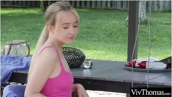 Lia Ponce, Viv Thomas And Yenifer Chacon In Hot Latina Girlfriends Lick Each Others Pussy In The Backyard videos