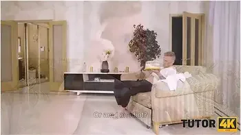 Student 18+ Brings Chemistry Tutor A Cake And Fucks Her Instead With Blue Wave And Martin Spell videos