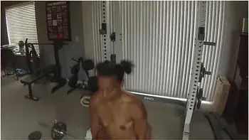 Ebony Fitness Babe Begs For White Cock Jerk Off Instruction videos