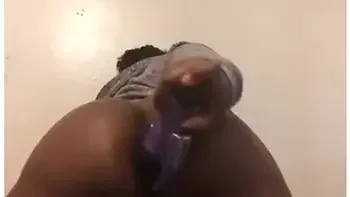 Putting A Purple Dildo In My Fat Ass & Pussy videos